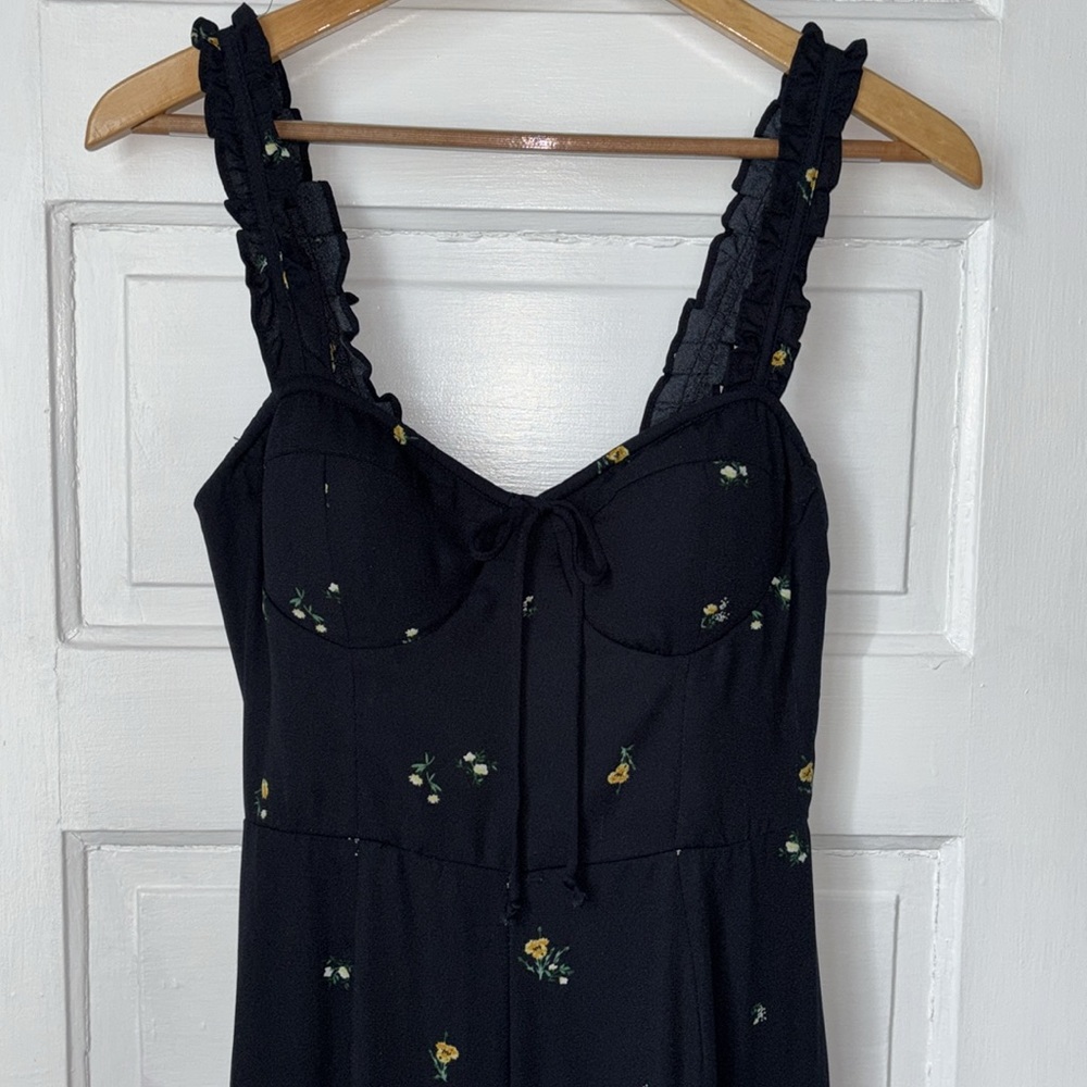 WILD FABLE FLORAL PRINT CROPPED WIDE LEG JUMPSUIT - Picture 4 of 12